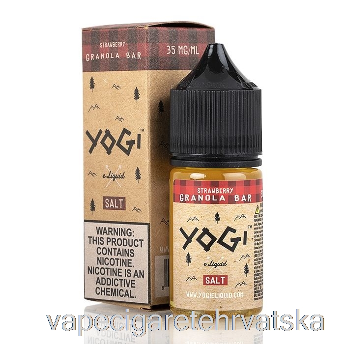 Vape Hrvatska Jagoda Granola Bar - Yogi Soli E-tekućina - 30ml 35mg
